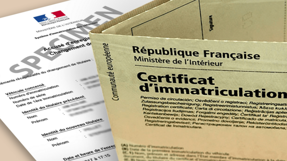 Démarches certificat d’immatriculation : Attention