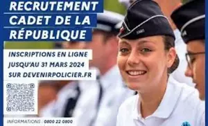 Police nationale : recrutement de cadets de la République